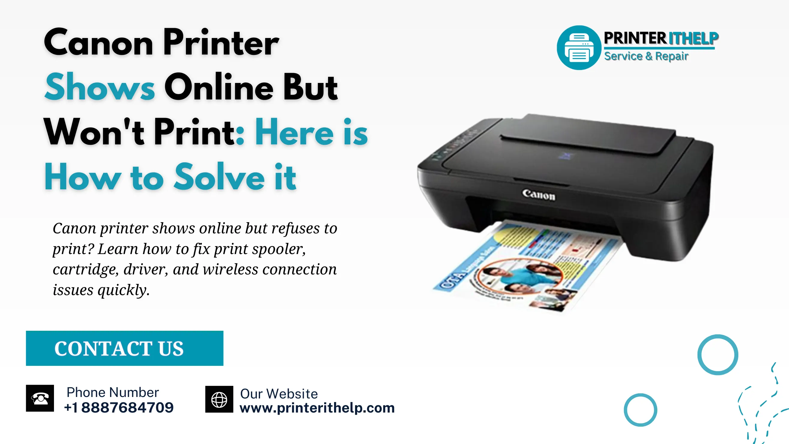 Canon Printer Shows Online